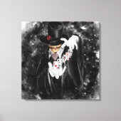 Magicische kaarten en speelkaarten Abracadabra - T Canvas Afdruk (Voorkant)