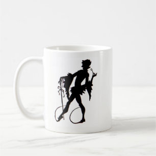 magicische silhouette uit de jaren 20 koffiemok