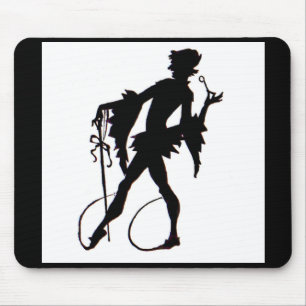magicische silhouette uit de jaren 20 muismat
