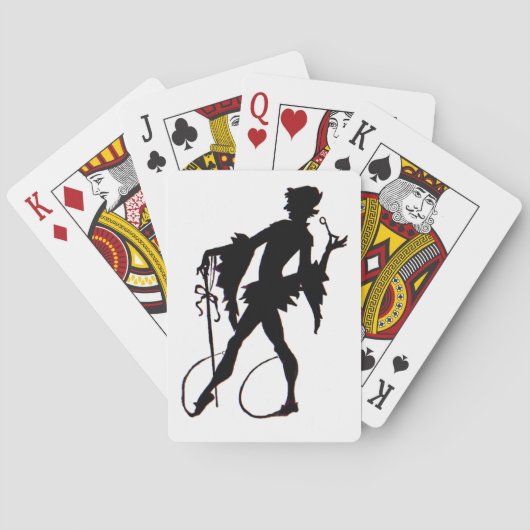 magicische silhouette uit de jaren 20 pokerkaarten (Achterkant)