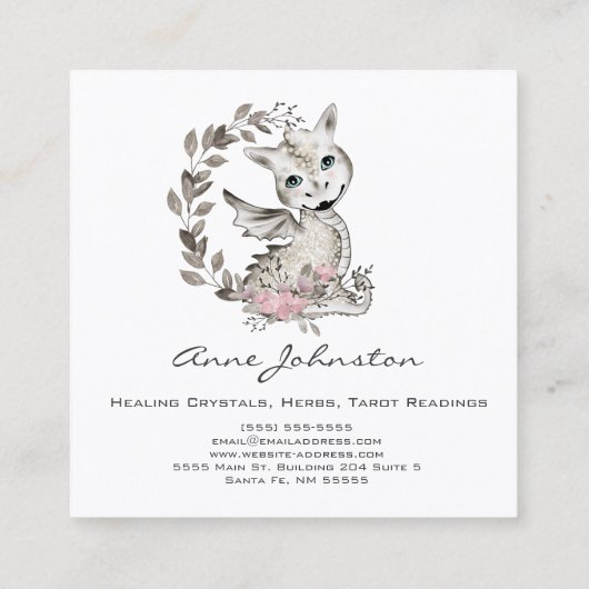 Magick Baby Dragon Carte de visite (Dos)