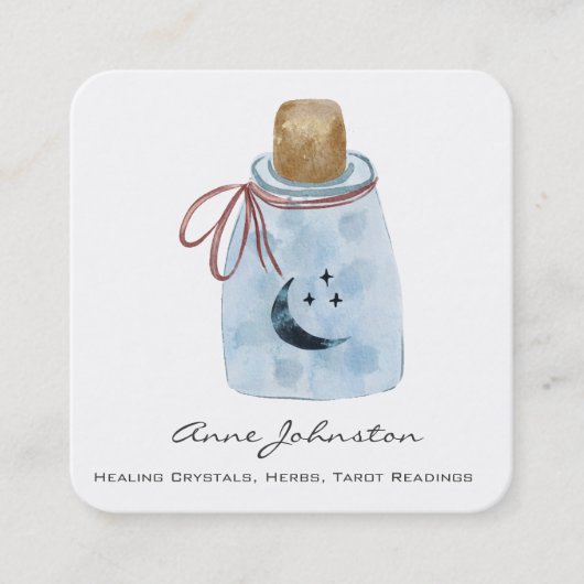 Magick Jar Square Visitekaartje (Voorkant)