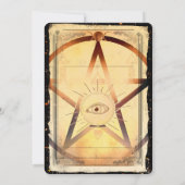 Magick Mystical Gathering Fortune Teller Eye Party Kaart (Achterkant)