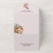 Magick Paddenstoelen en Draken Bruiloft Uitnodigin All In One Uitnodiging (Buitenkant)