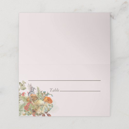 Magick Paddenstoelen en Draken Place Cards (Buitenkant ongevouwen)