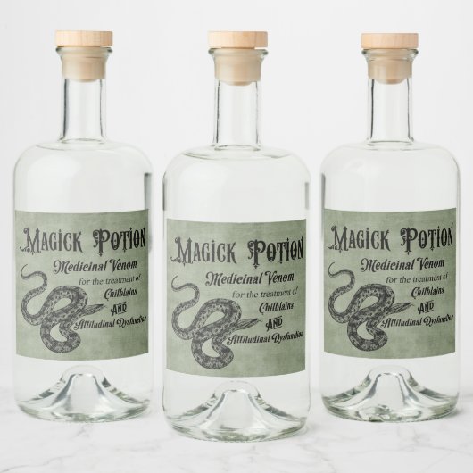 Magick Potion Likeurfles Etiket (Flessen)