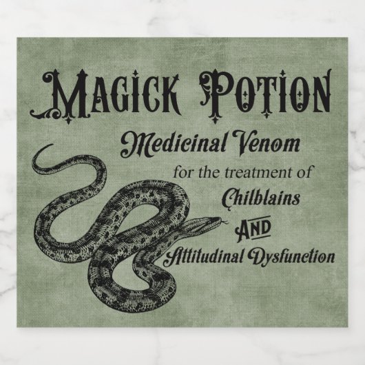 Magick Potion Likeurfles Etiket (Enkel label)