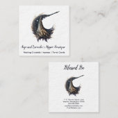 Magick Sorcière Carré Lune Carte de visite (Devant / Derrière)