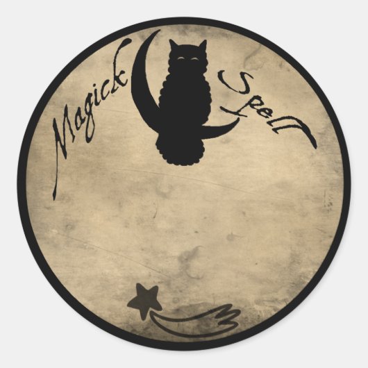 MAGICK SPELL ETIKET (Voorkant)