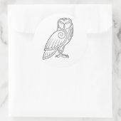 Magick - Uil Ronde Sticker (Tas)