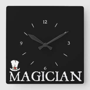 Magicus en Pet Vierkante Klok