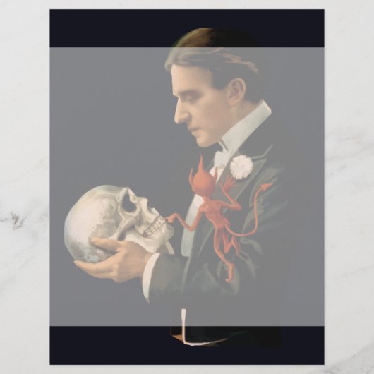  Magicus, Thurston Houdt een menselijke schedel va (Achterkant)