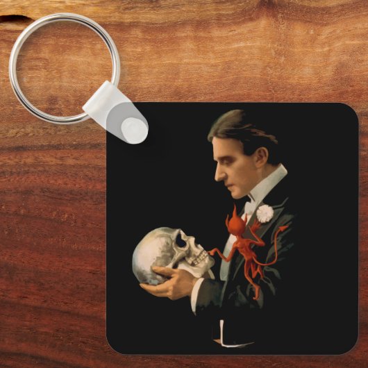 Magicus, Thurston Houdt een menselijke schedel va Sleutelhanger (Voorkant)