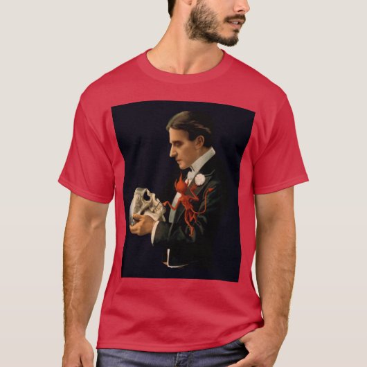  Magicus, Thurston Houdt een menselijke schedel va T-shirt (Voorkant)