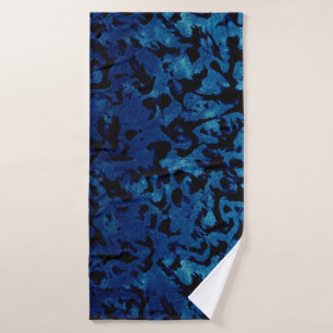 Magie Abstraite - Marine Blue Grunge Black