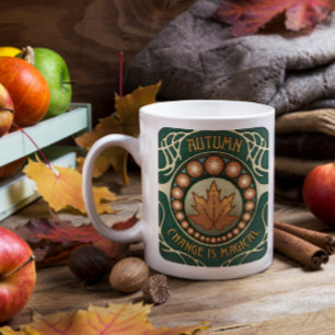Magie d'automne Mug de style Vintage