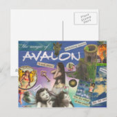 Magie de carte postale d'Avalon (Devant / Derrière)