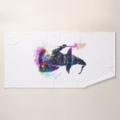 Magie de chat Wizard (Serviette de bain)