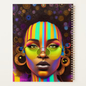 Magie de fille noire, femme melaneuse, pastel rain (Dos)