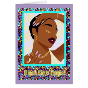 Magie de la Fille Noire Affirmation Afrocentrique