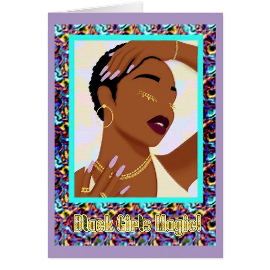 Magie de la Fille Noire Affirmation Afrocentrique (Devant)