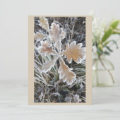  "Magie de l'hiver – Invitation avec feuille glacé (Debout devant)