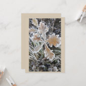  "Magie de l'hiver – Invitation avec feuille glacé (Devant/Arrière en situation)