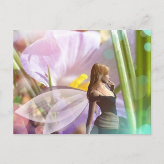 magie du jardin de fées Carte postale (Devant)