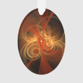 Magie du matin Art Abstrait Acrylique ovale (dos)