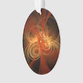 Magie du matin Art Abstrait Acrylique ovale (devant)