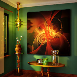 Magie du matin Toile Abstraite enrobée d'art impri