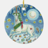 MAGIE D'UN UNICORN DE NOËL, ORNEMENT DE CHEVAL (Dos)