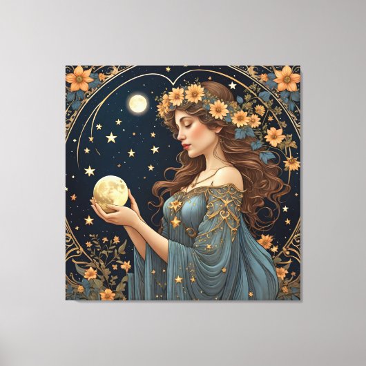Magie en fee - Tarot Canvas Afdruk (Voorkant)
