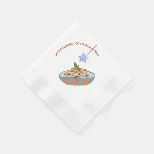 Magie en pasta servet (Hoek)