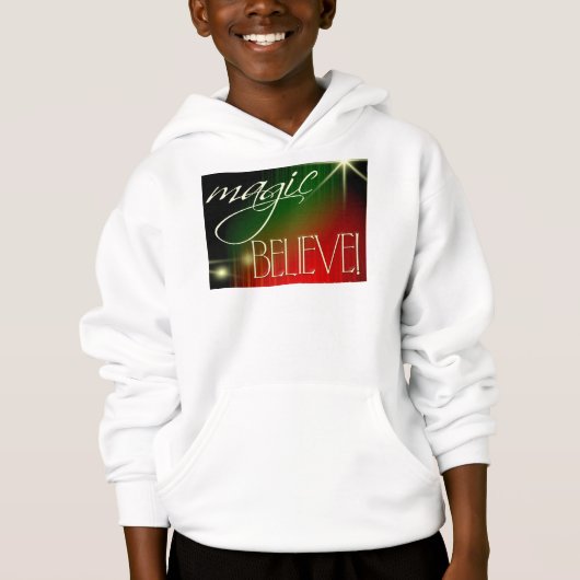 magie gelooft shirt (Voorkant)