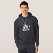 Magie in elke slok "koffie" 1 hoodie (Voorkant volledig)