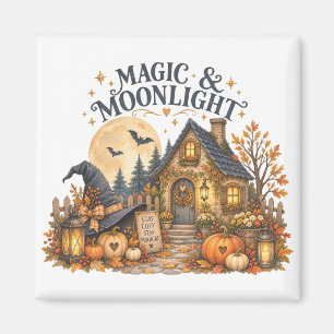 Magie & Maneschijn Gezellig Cottage Halloween Deco Magneet