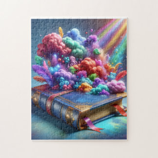 Magie Tussen de Bladzijden | Kleurrijke Verbeeldin Legpuzzel