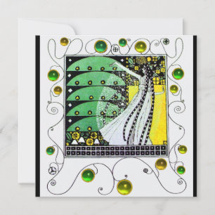 MAGIE VAN DE LENTE helder groen wit geel Kaart