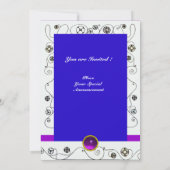 MAGIE VAN DE LENTE ,helder paars zwart blauw Kaart (Achterkant)