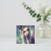 Magie van de prinses fee vierkante visitekaartje (Staand voorkant)