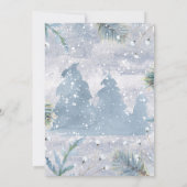 Magie van de Winter Photo Commitment Ceremony Kaart (Achterkant)