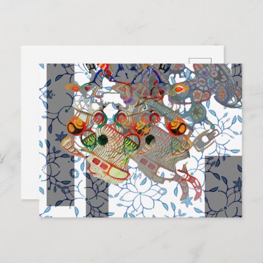 Magie van Grijs Briefkaart (Voorkant / Achterkant)