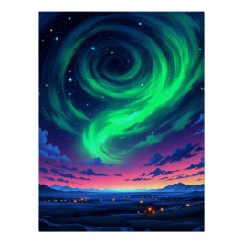 Magie van het Noorderlicht Perfect Poster