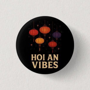 Magie van Hoi An – Lantaarn Kunst Ronde Button 3,2 Cm