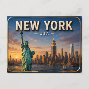 Magie van New York City Briefkaart