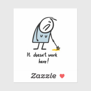 Magie werkt niet sticker