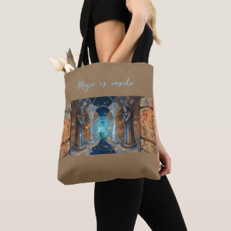 Magie zit in fantasie magie kunst draagtas