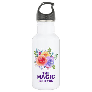 Magie zit in je Inspirerend Floral Design Waterfles