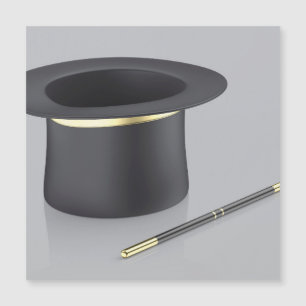 Magiër hoge hoed en toverstaf